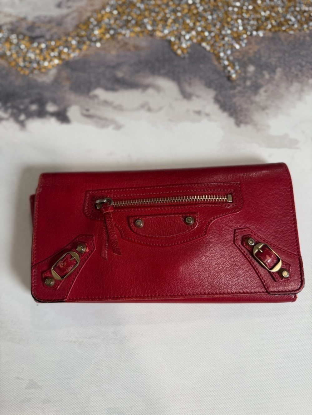 BALENCIAGA Purse Red Women Authentic secondhand